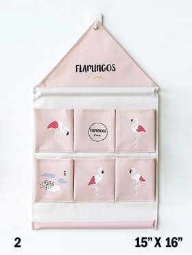 Flamingo 6 Pocket Organizer Storage Rack